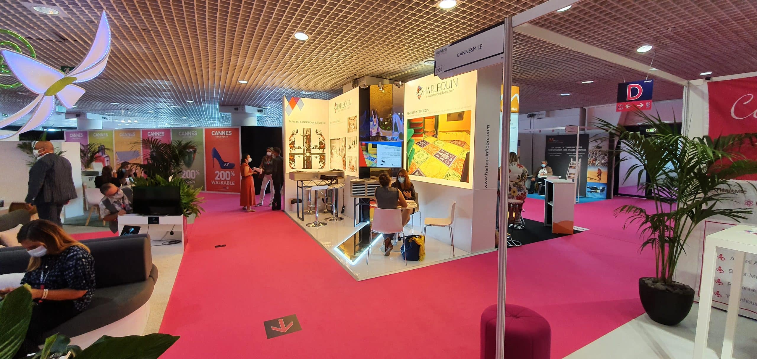 Harlequin Floors exhibits at Heavent every year
