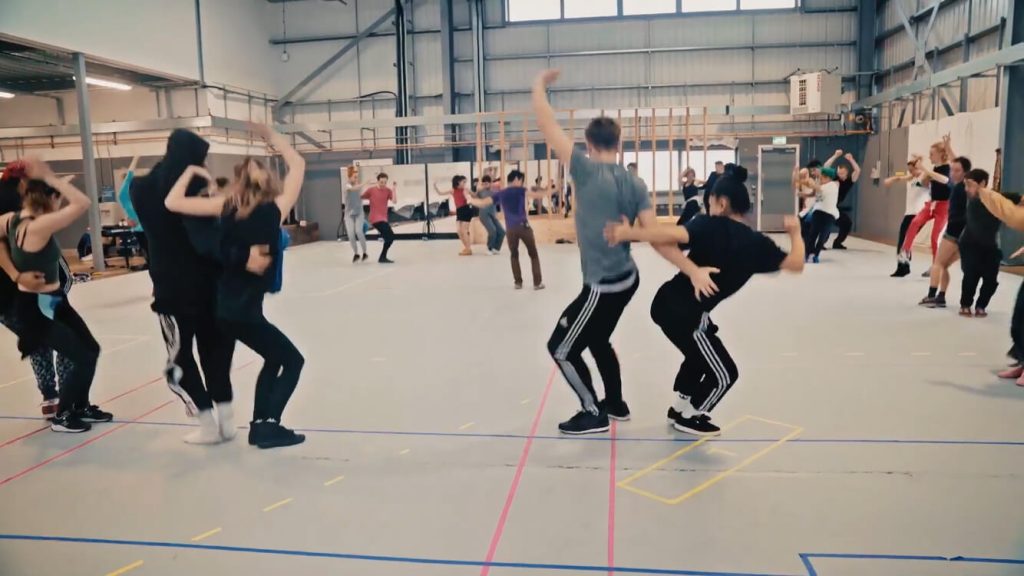 Cats behind scenes YouTube screengrab 1