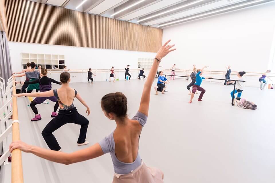 English National Ballet London City Island studio in use ENB FB image