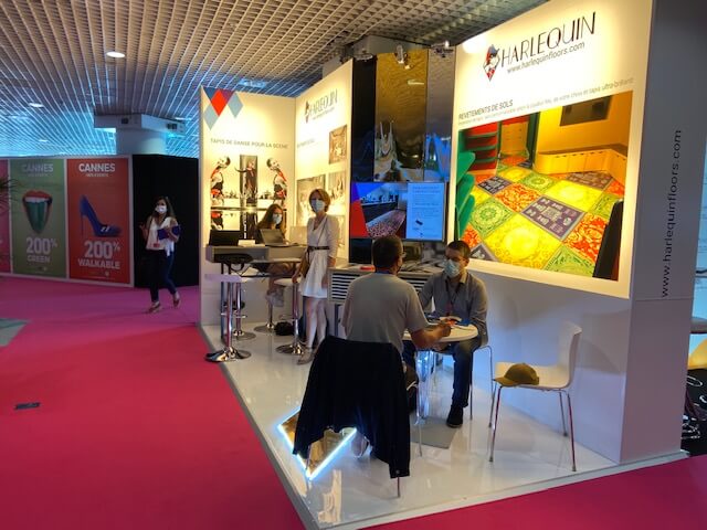 The Harlequin Europe team at the Heavent stand