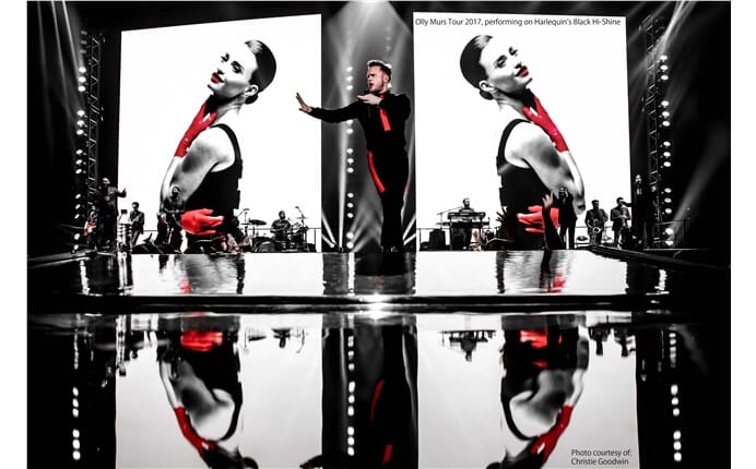 Photo courtesy of Christie Goodwin Olly Murs Black and Red USE COLLATERAL WEBSITE EMAILS UNTIL 22.3.18