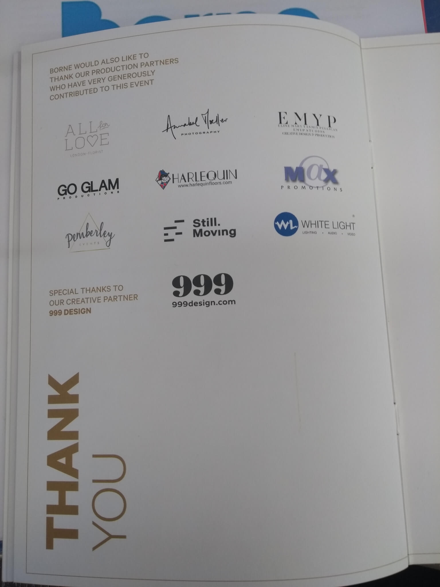Production partner programme page