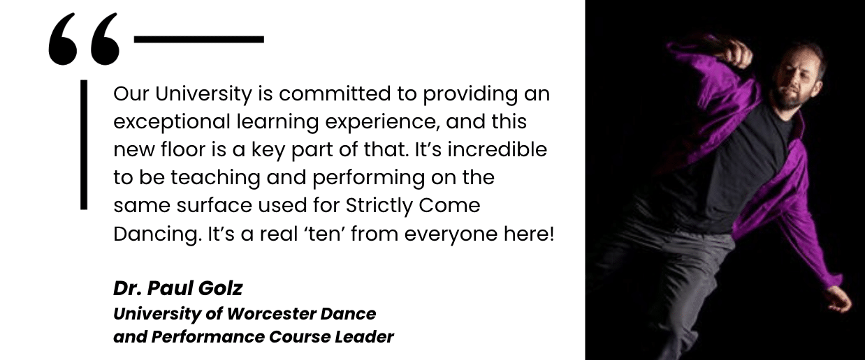 University of Worcester Dance Students Elevate Training on New Harlequin Floor