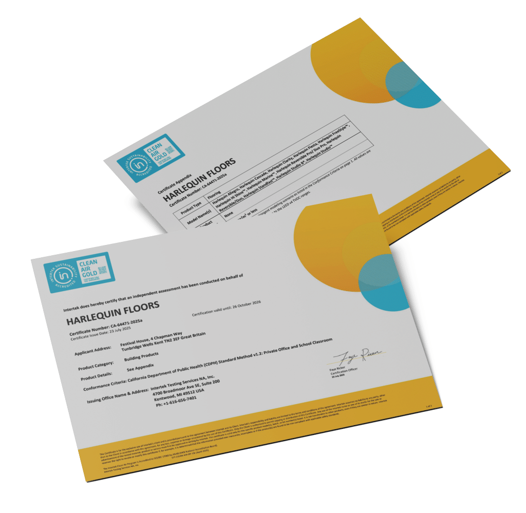 Intertek Clean Air Gold 2026 Certificate