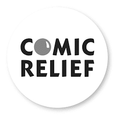 comic relief logo bw