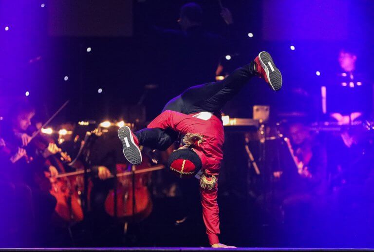 German hip hop dance group Da Rookies performing on Harlequin FreeStyle