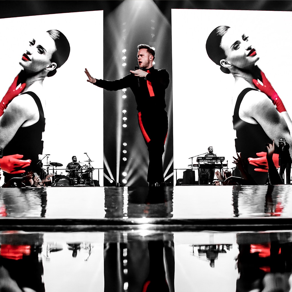 Piso de vinilo Harlequin Hi-Shine para eventos y producción