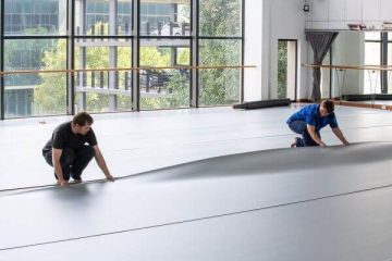 Floor installation at Joburg Ballet