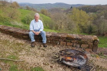 In France with bonfire
