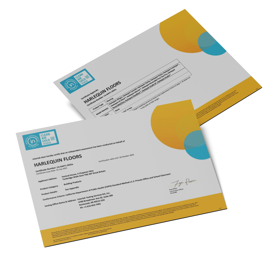 Intertek Clean Air Gold 2026 Certificate