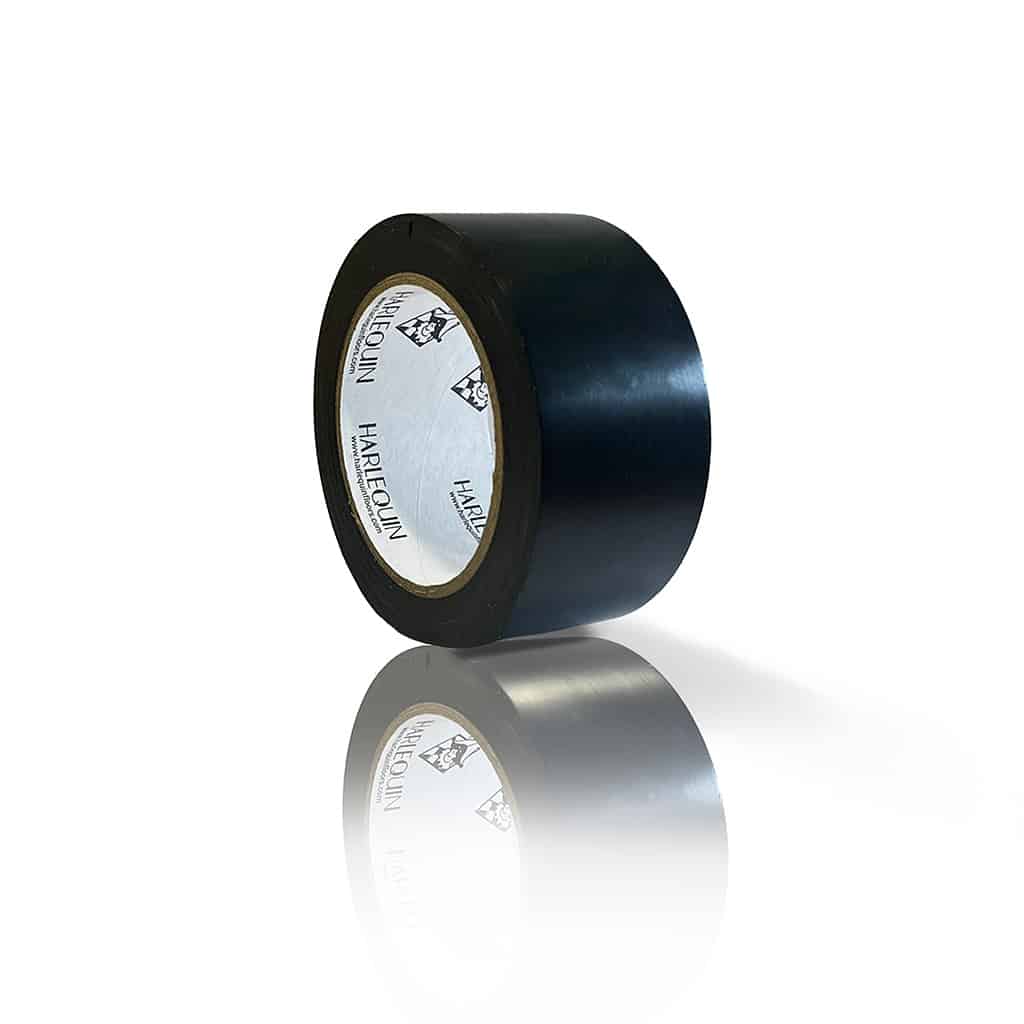 Harlequin Black PVC Floor Tape