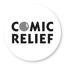 comic relief logo bw